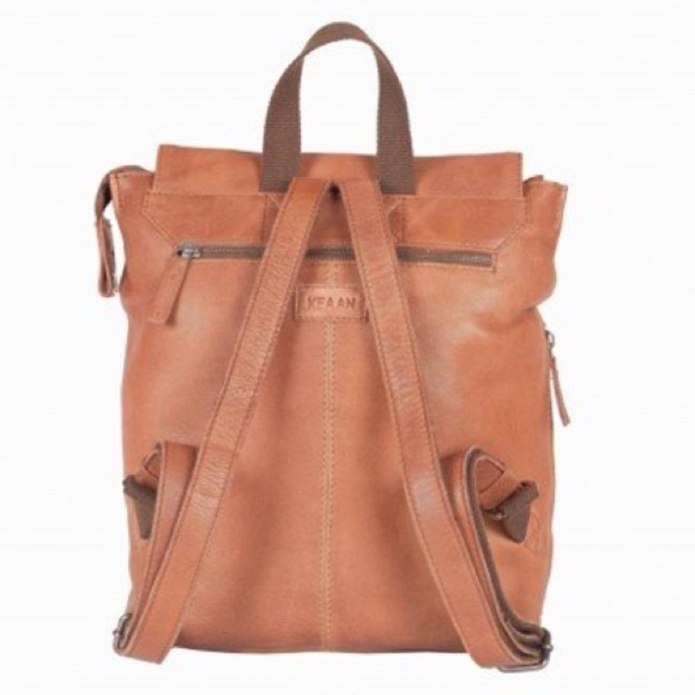 NWT KEAAN The Milano Aria Backpack in Mocha Leather - Picture 3 of 10